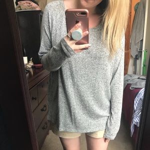 Old Navy luxe sweater in marled grey